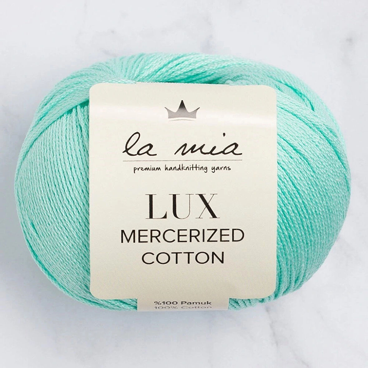 Leyloş Lux Mercerized Cotton Su Yeşili El Örgü İpi - 137 - 33750