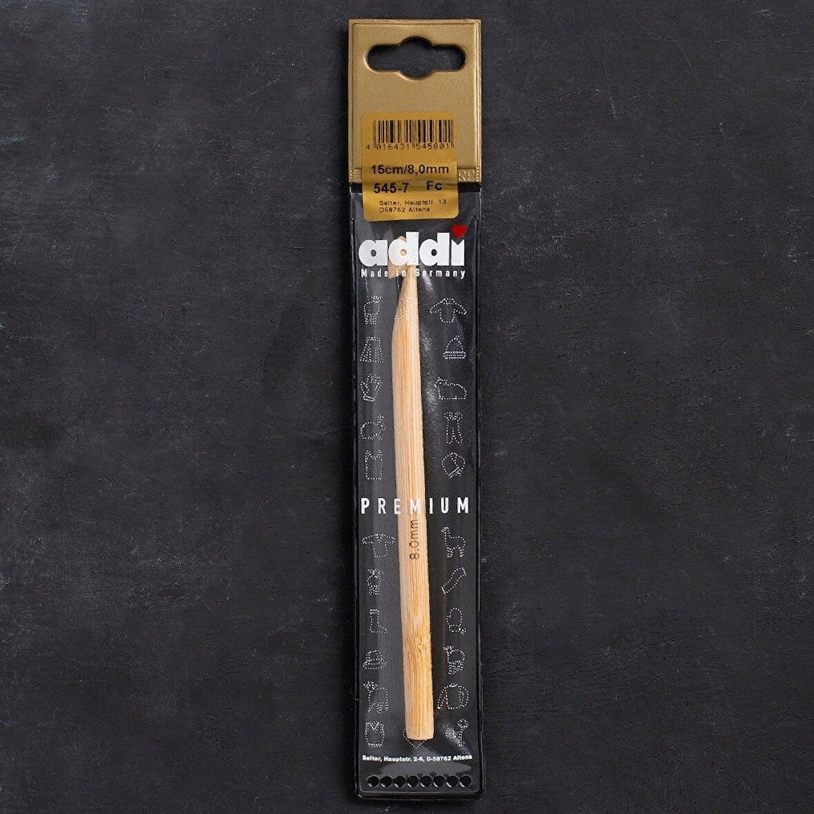 Leyloş Bambus 8mm 15cm Bambu Yün Tığ - 545-7