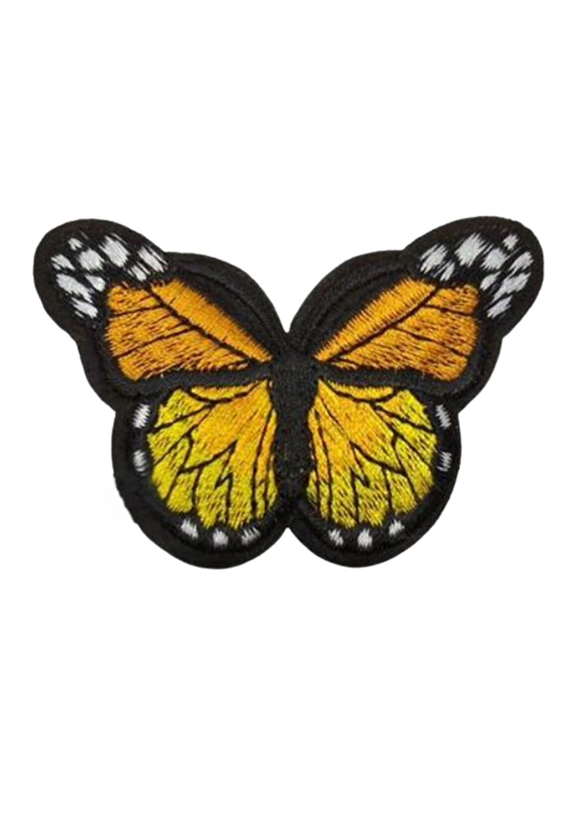 Aplike Ütü İle Yapışan Kelebek Sarı Arma 7x5 Cm