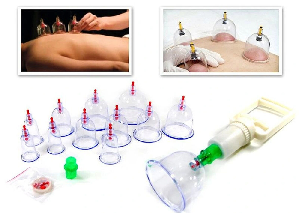 12 Parça Vakumlu Hacamat Kupa Çekme Seti