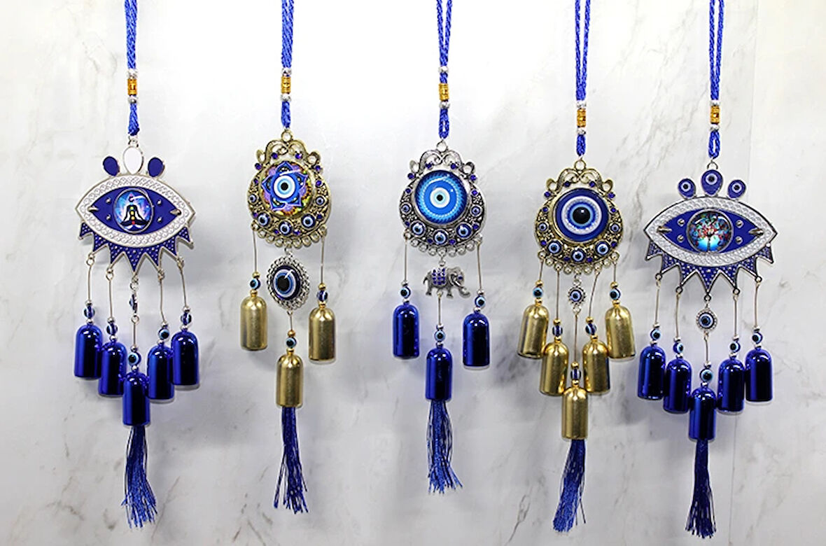 Metal Nazar Boncuğu Çan Model 1