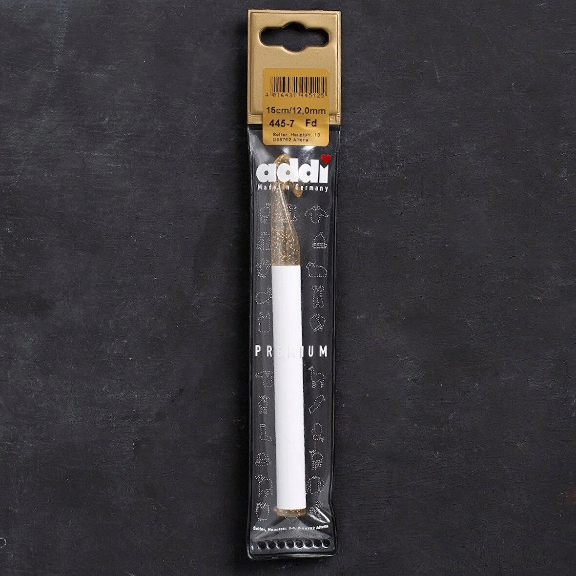 Leyloş Champagner 12mm 15cm Plastik Simli Yün Tığ -