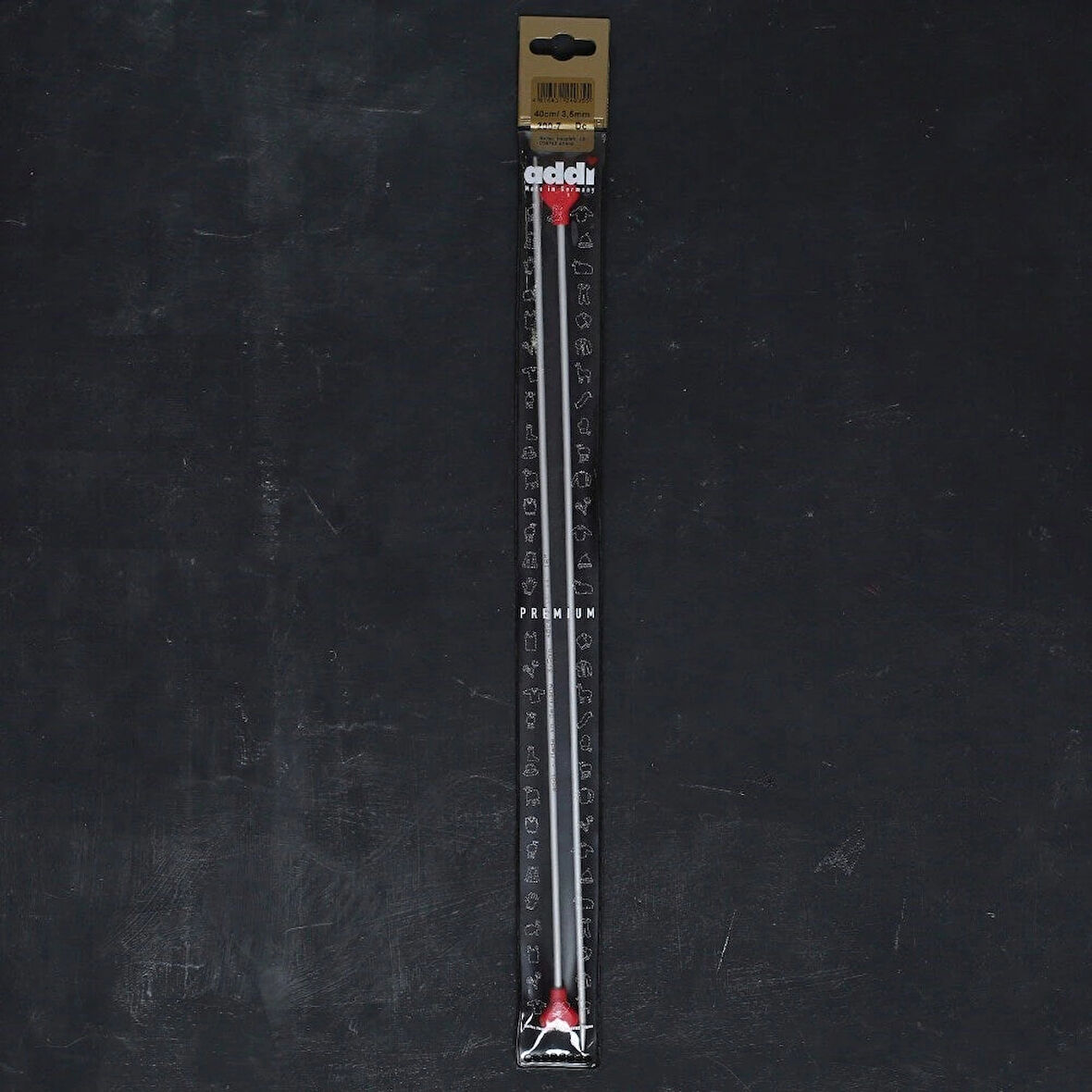 Addı Kalpli 3.5mm 40cm Klasik Alüminyum Örgü Şişi