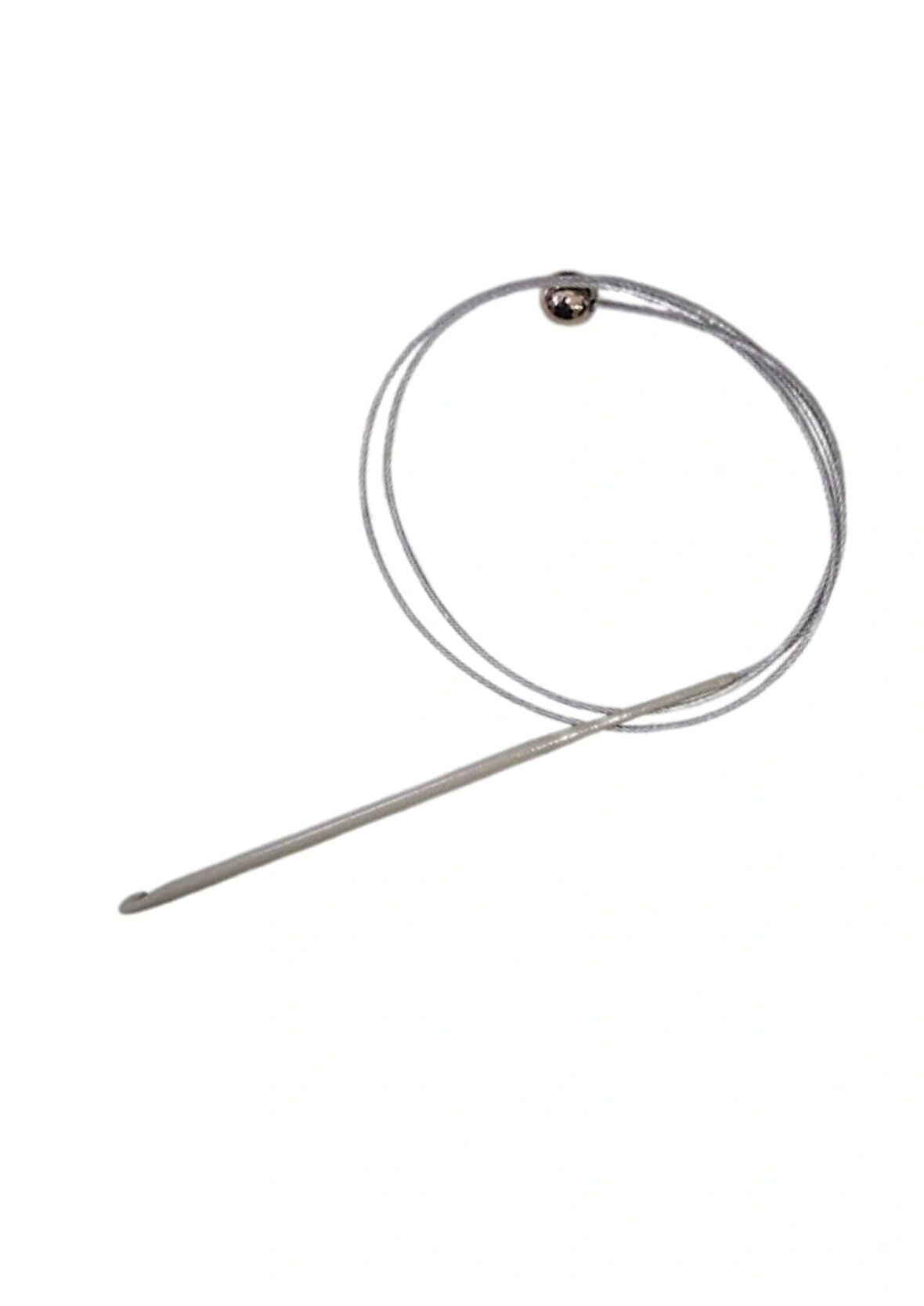 Misinalı Çelik Stoplu Tığ Şiş 6 Numara 60 Cm