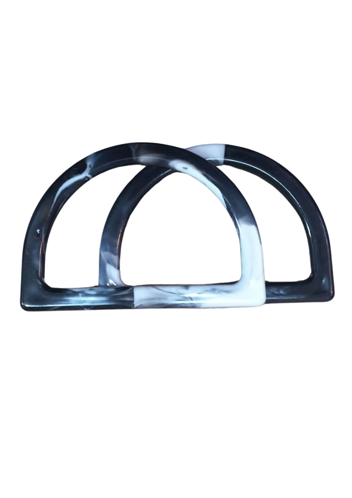 Çanta Sapı D Model Siyah-beyaz 12,5 Cm