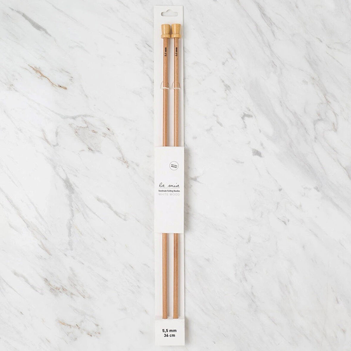 Leyloş Whitewood 5.5 Mm 36 Cm Ahşap Örgü Şişi