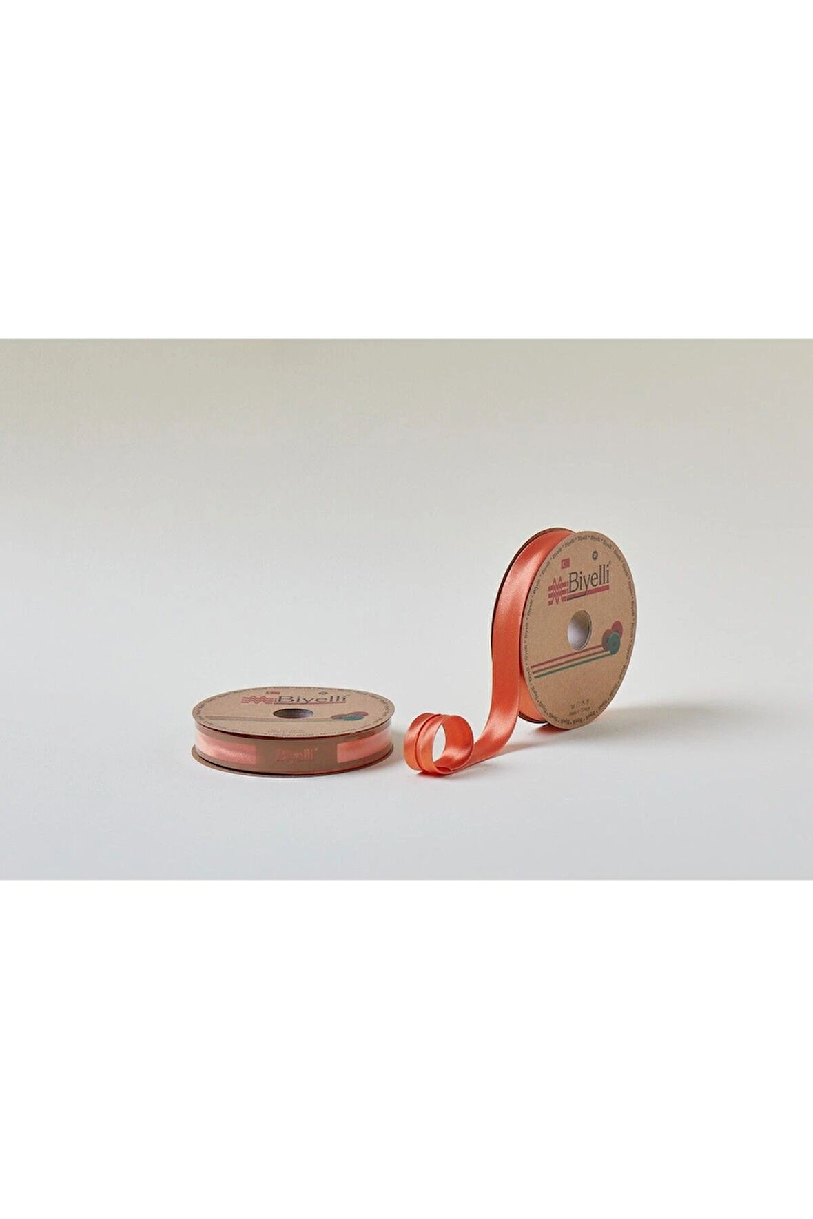 Leyloş Saten Katlı 028 Turuncu 2 Cm 25 Metre %100 Polyester