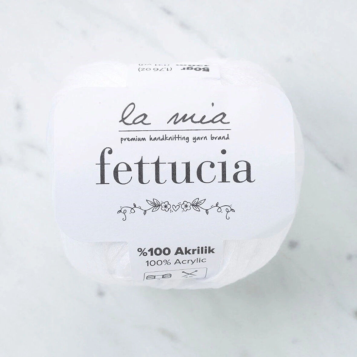 Leyloş Fettucia Beyaz El Örgü İpi - L001 - 33877