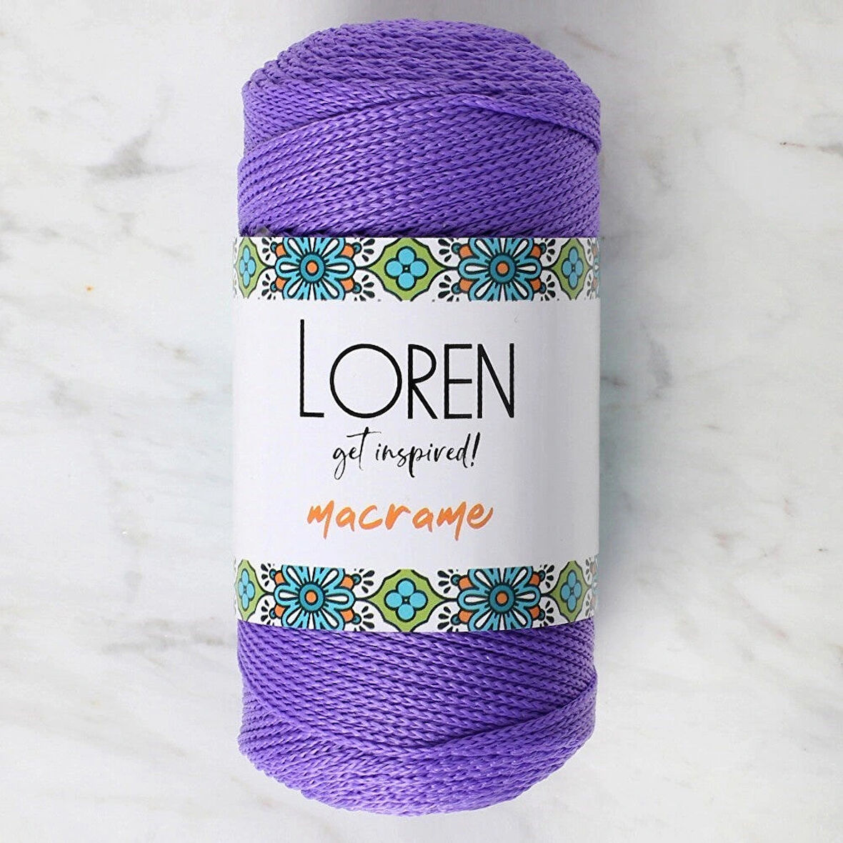 Leyloş Macrame Mor El Örgü İpi - Rm 0141 - 34346
