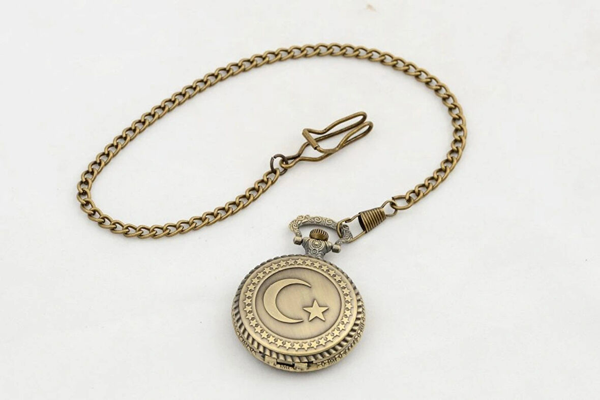 Türk Bayraklı Köstekli Saat