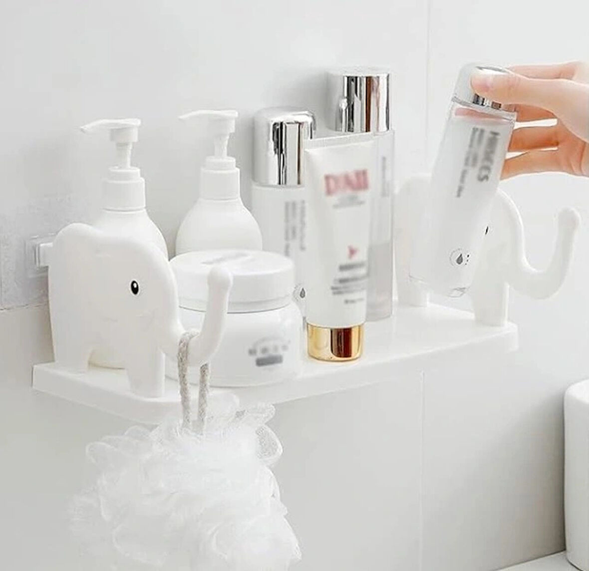 Fil Desenli Yapışkanlı Çok Amaçlı Raf