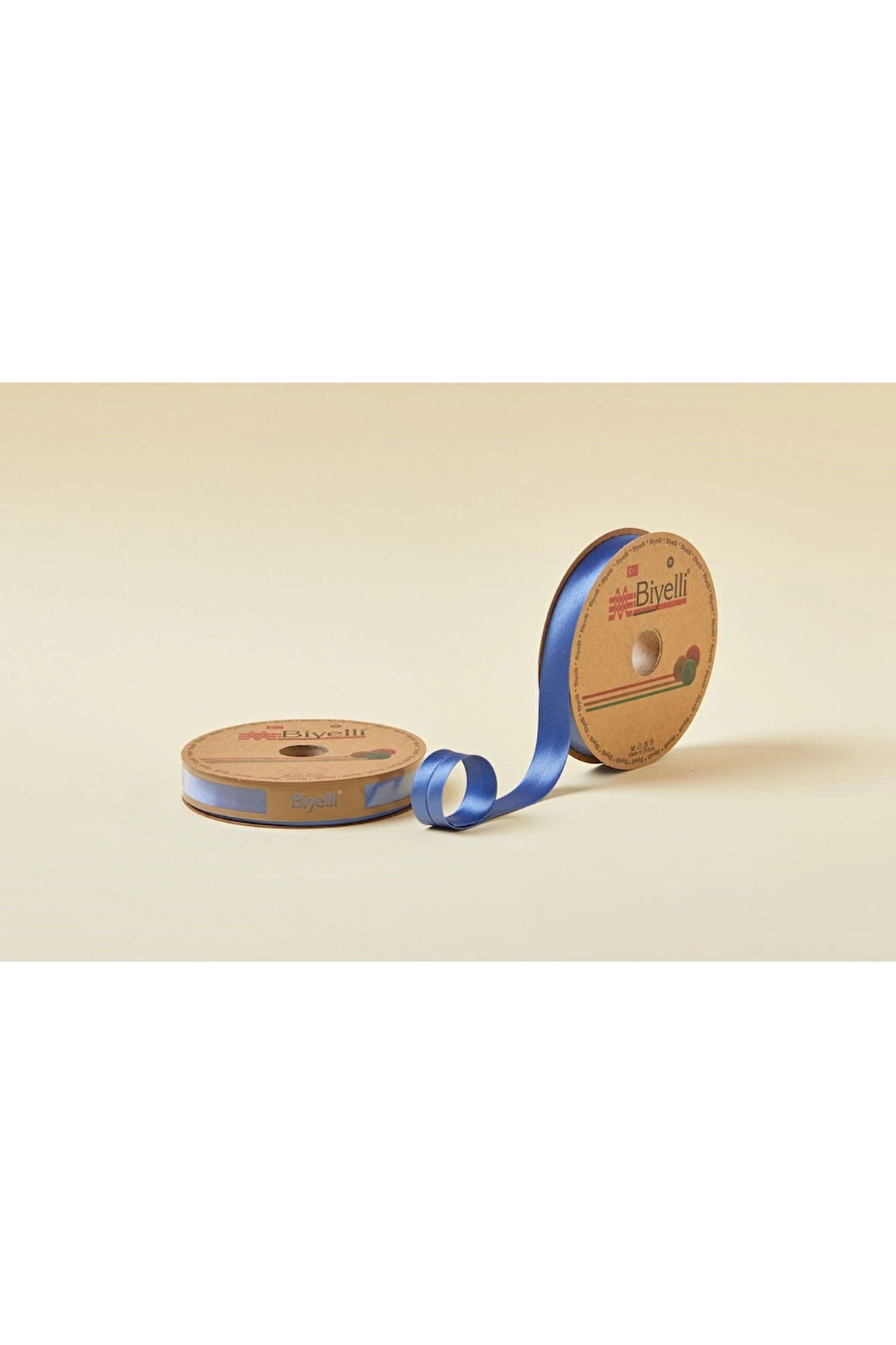 Leyloş Saten Katlı 078 İndigo 2 Cm 25 Metre %100 Polyester