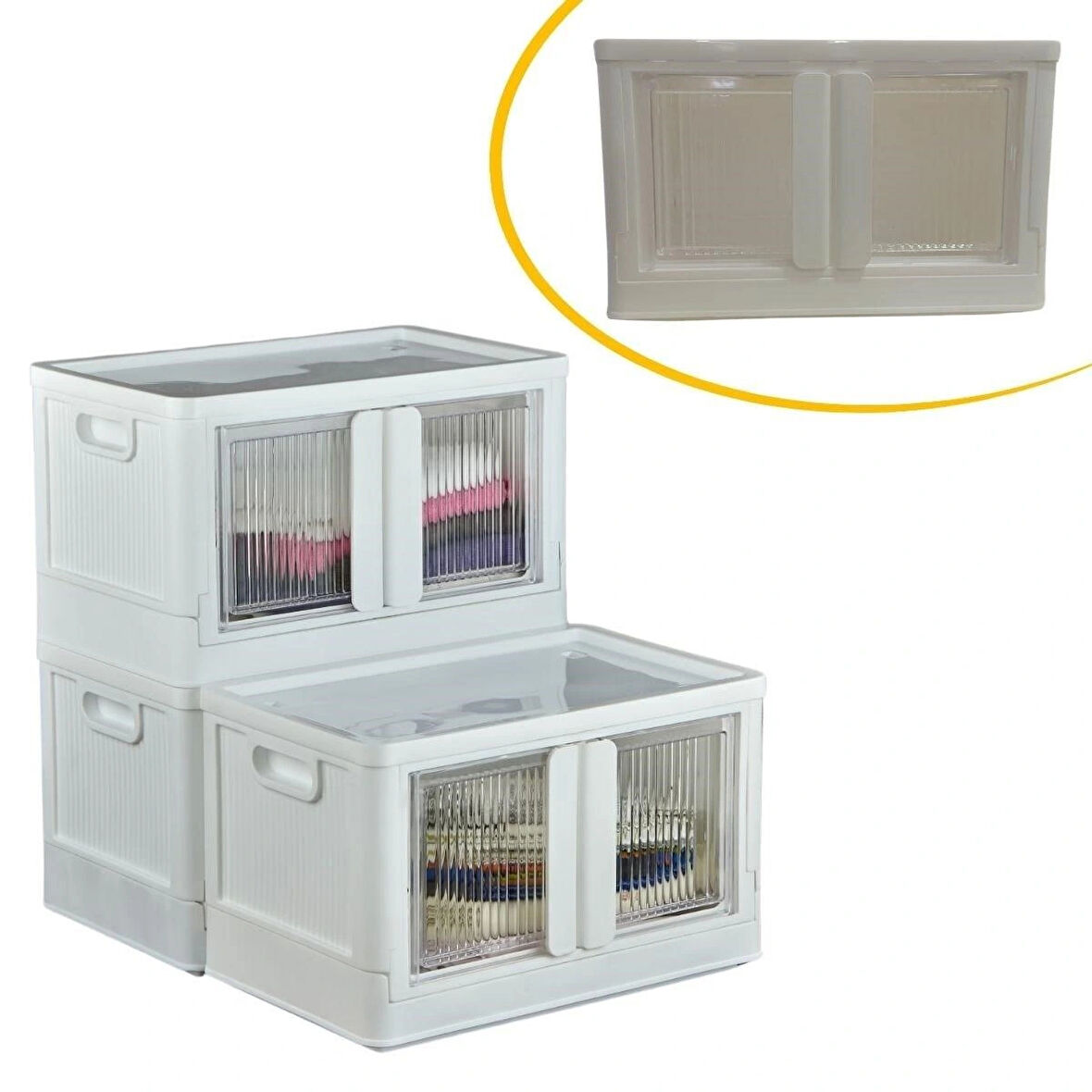 Leyloş Tek Katlı (1 Ünite) Üst Üste Eklenebilir Demonte Mutfak Ve Banyo Düzenleyici Raf-beyaz