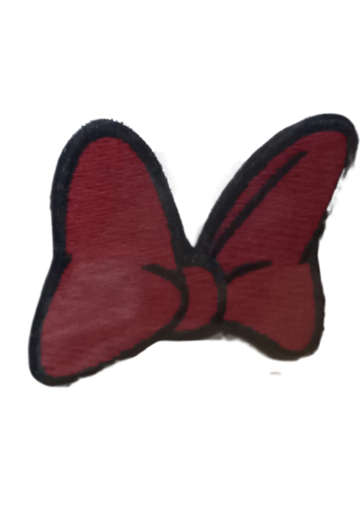 Aplike Ütü İle Yapışan Küçük Kelebek Kırmızı Arma 3x2 Cm