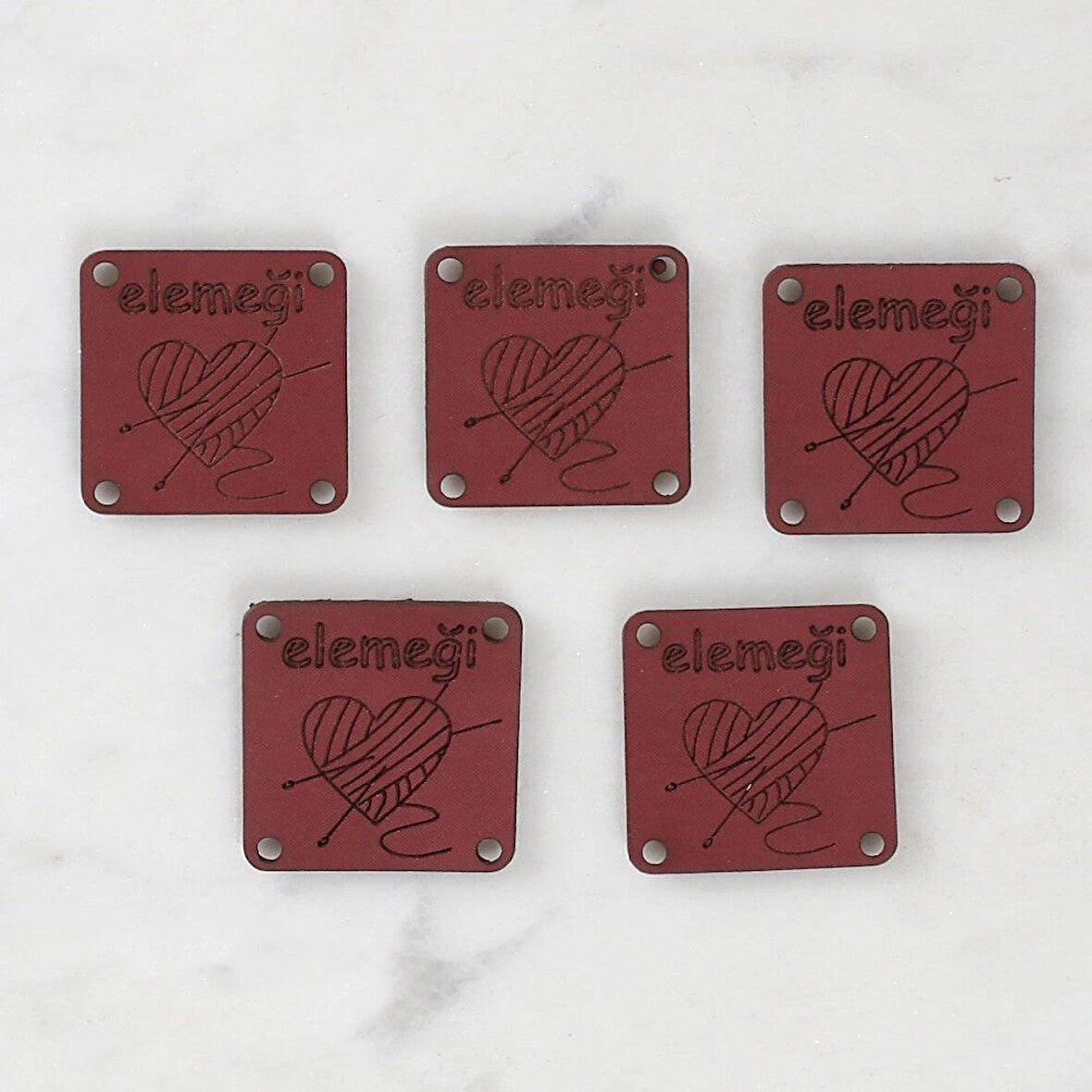 Leyloş Crafts Elemeği Deri Arma 5 Adet - 1570