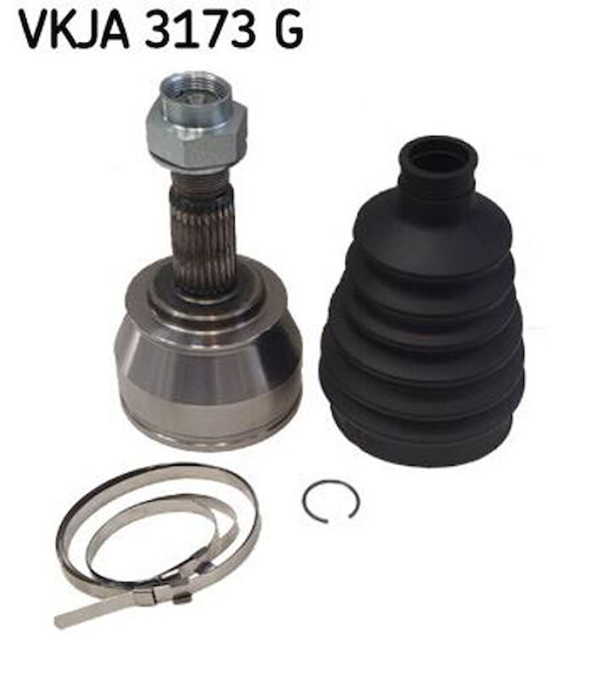 Skf Vkja3173G Aks Kafası Fıorıno Punto Stılo 1.3Jtd 16V Alfa Romeo Mıto 1.3 Mtj (Tekerlektarafı Dış Freze 25. Tekerlek Tarafı İç Frze 24. Conta Capı 51 Mm. Uzunluk 146.5Mm)