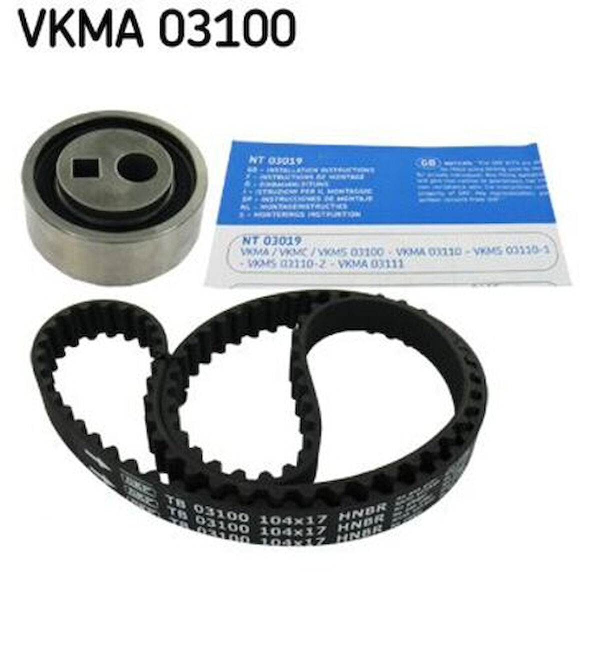 SKF VKMA03100 Eksantrik Rulman Kiti Triger Seti P106 P205 206 P306 C15 Saxo ABerlingo Partner Tu9M Tu1M Tu1Jp 104 Diş Kayış - 01 29930996