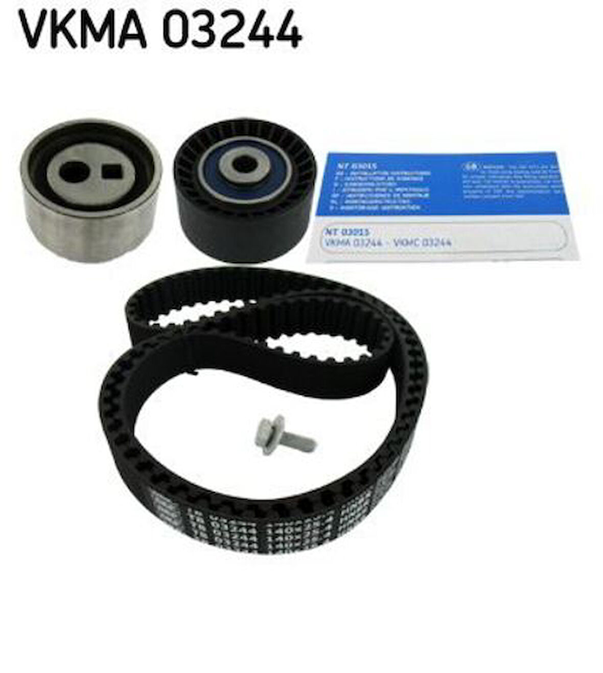 SKF VKMA03244 Eksantrik Rulman Kiti Triger Seti Partner Berlingo Jumpy II Xsara II 206 P306 Scudo II Expert DW8 DW8B 140 Diş Kayış 0831.R7