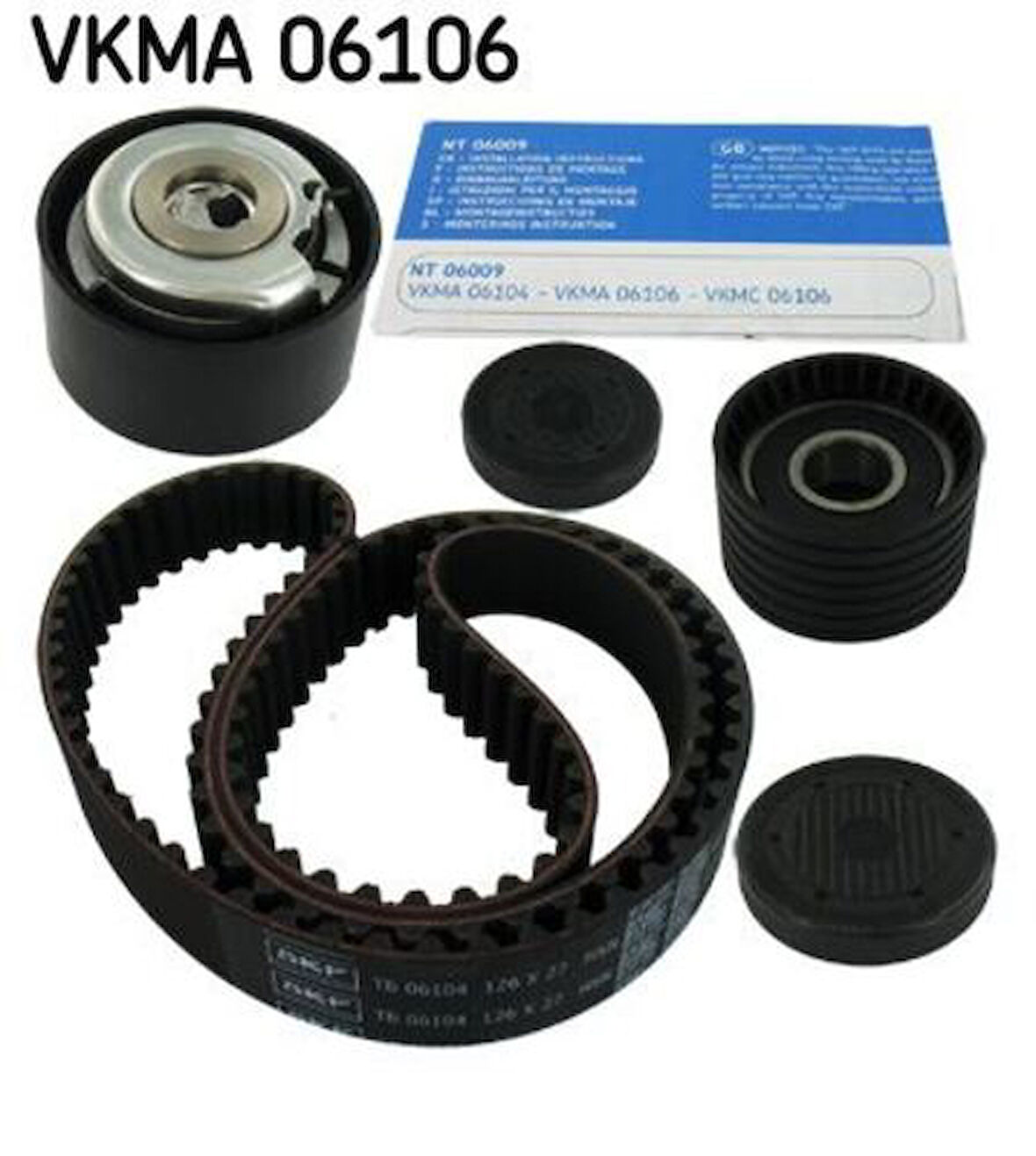 SKF VKMA06106 Eksantrik Rulman Kiti Triger Seti Megane Laguna Scenic 2.0 16V F4R 7701474021