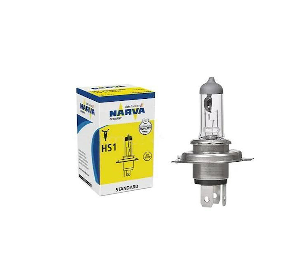 12V 35*35 H4 Civalı Ampül 3 Tırnak 43T Narva Germany