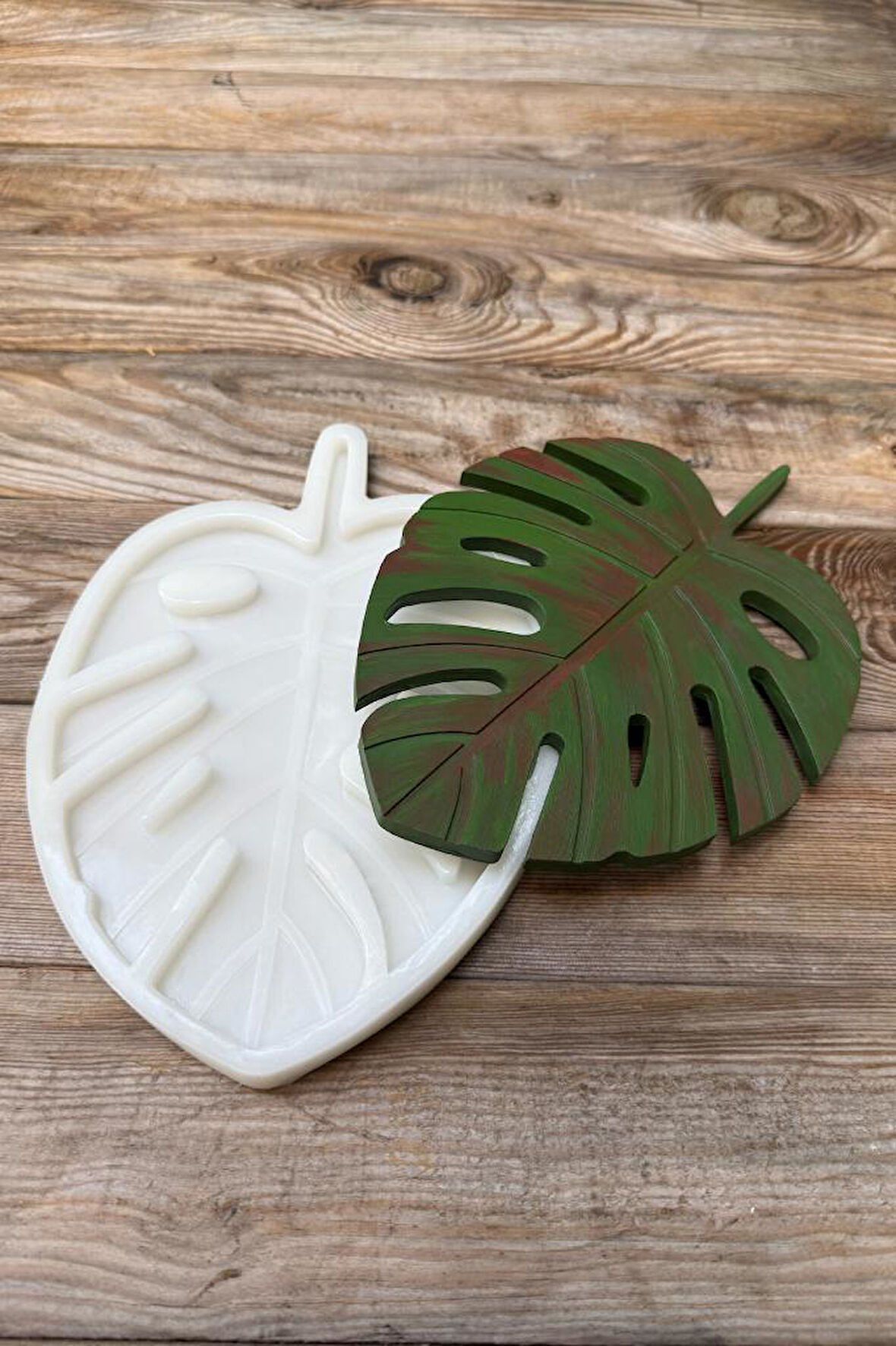 Monstera Büyük Silikon Tepsi Kalıbı