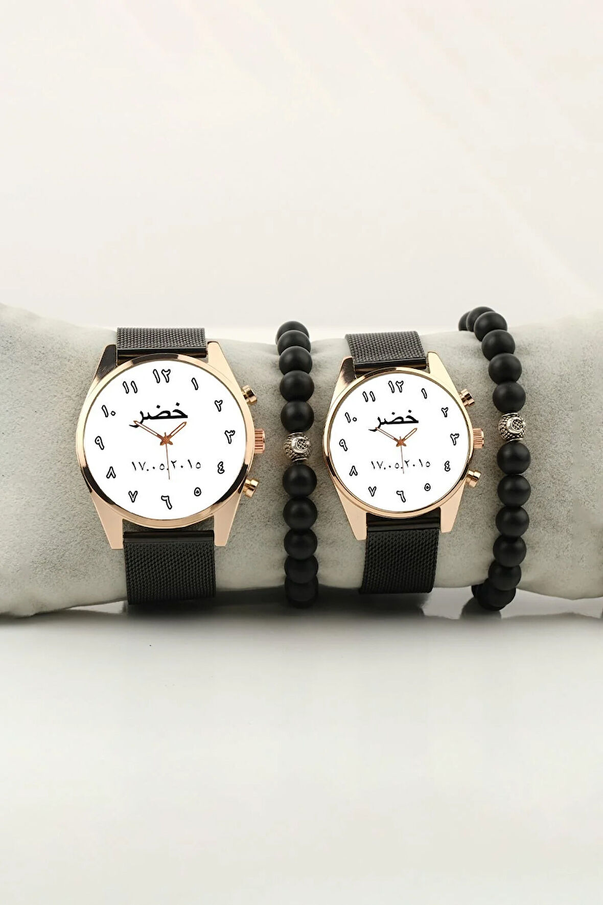 Kalp Ritim Sevgili İsimler Çift Kol Saati isim ve Tarih Yazılabilir Bileklik Hediye