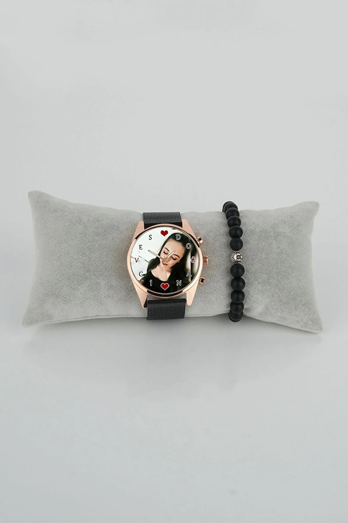 Kadın Kol Saati Resimli Sevgiliye Saat Bileklik Hediye Kişiselleştirilebilir