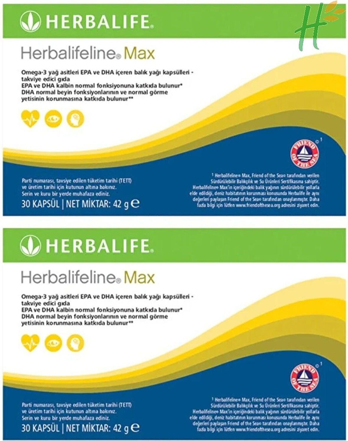Herbalifeline® Max – Omega 3 - EPA & DHA İçeren Balık Yağı Takviyesi