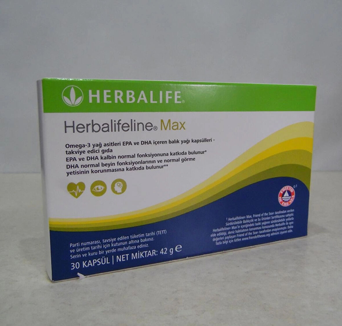 Herbalifeline Max - Omega 3 - EPA & DHA İçeren Balık Yağı Takviyesi