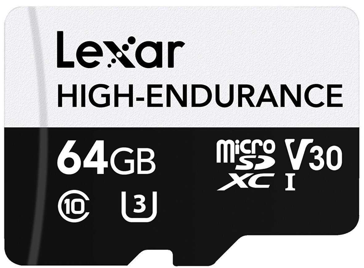 64GB LMSHGED064G-BCNNG MICROSD HIGH-ENDURANCE MİCROSDHC/MICROSDXC UHS-I CARDS UP TO 100MB/S READ 35MB/S WRITE C10 A1 V30 U3