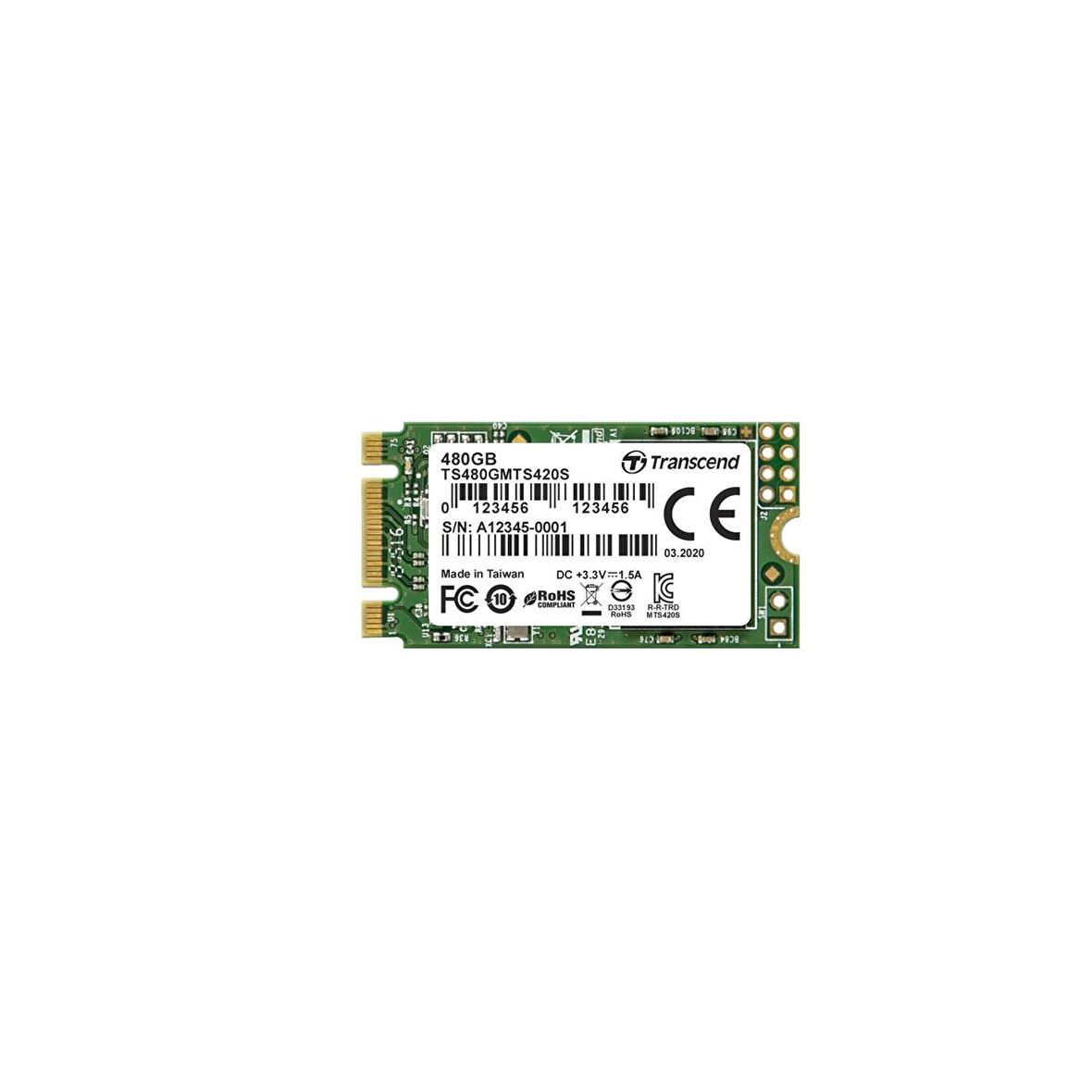 Transcend MTS420S 480GB 22x42mm M.2 Ultrabook SSD