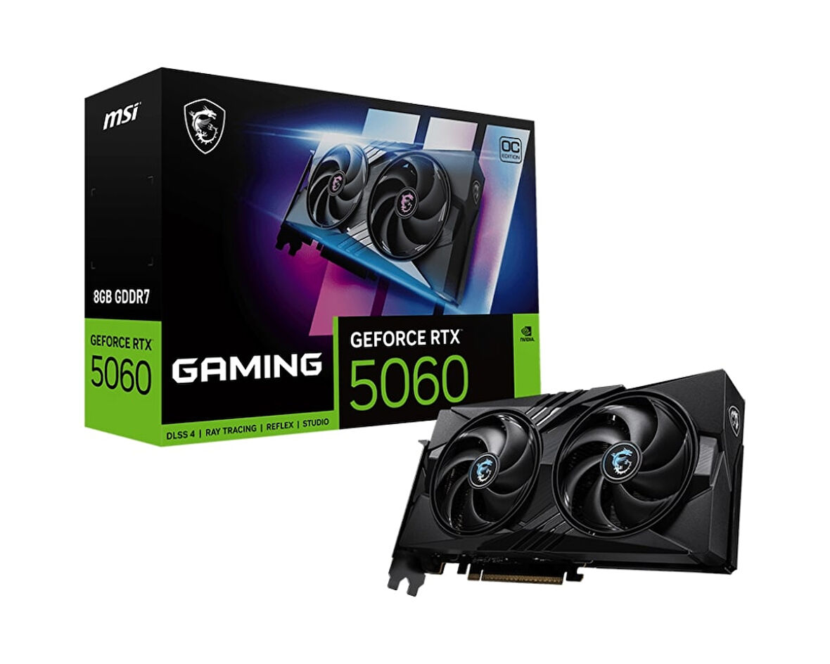MSI VGA GEFORCE RTX 5060 8G GAMING OC RTX5060 8GB GDDR7 128B DX12 PCIE 5.0 X16 (3XDP 1XHDMI)