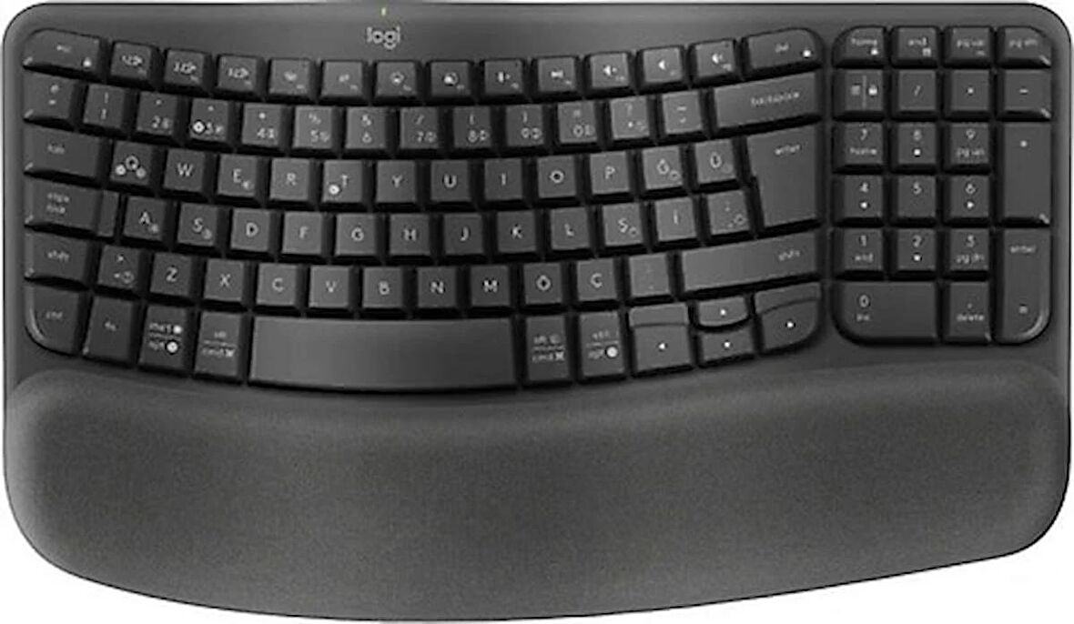 Logitech Wave Keys Kablosuz Klavye Q TR Siyah