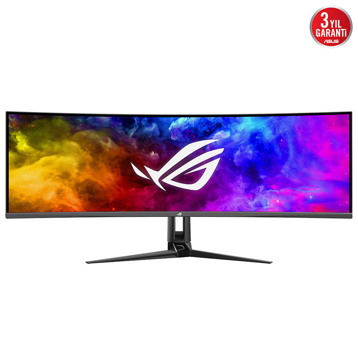 49 ASUS ROG SWIFT PG49WCD CURVED 1800R QD-OLED 5120X1440 (QUHD) 32:9 144HZ 0.03MS G-SYNC COMPATİBLE CUSTOM HEATSİNK UNİFORM BRİGHTNESS ROG SMART KVM 90 W TYPE-C ASUS DİSPLAY WİDGET CENTER