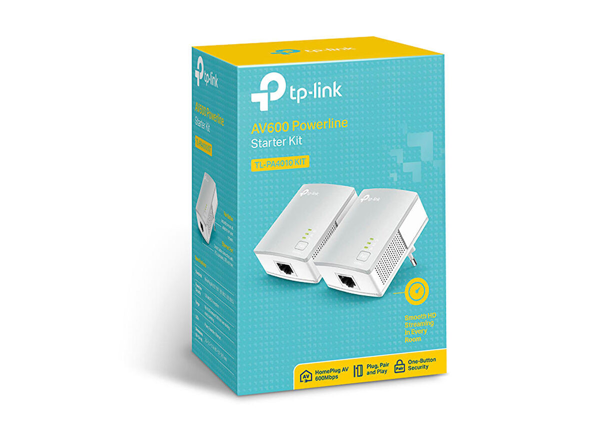 Tp-Link TL-PA4010 Kit 600Mbps Powerline Adaptör