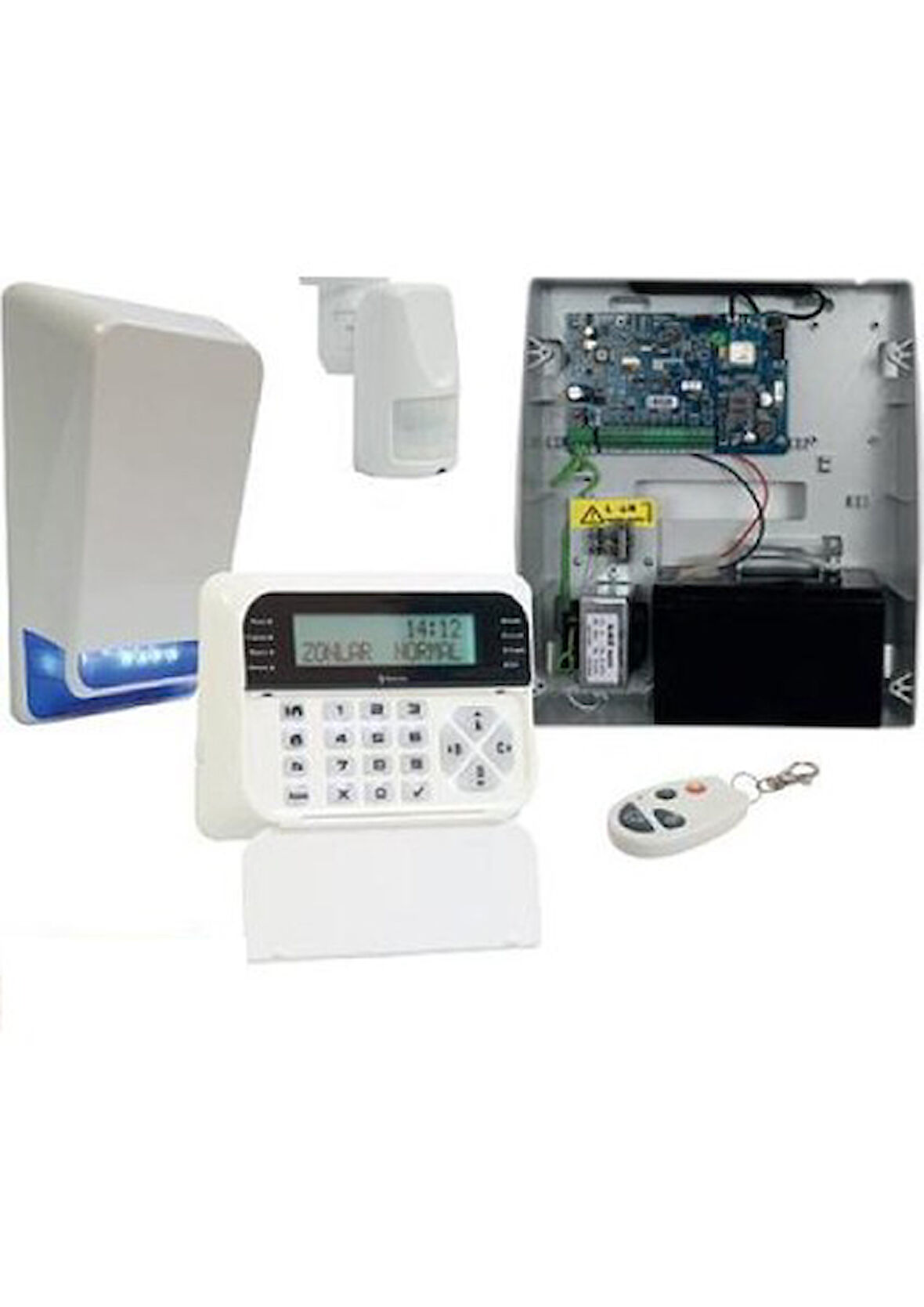 TSP-5324LCD GSM/GPRS Alarm Seti, Akü Hariç