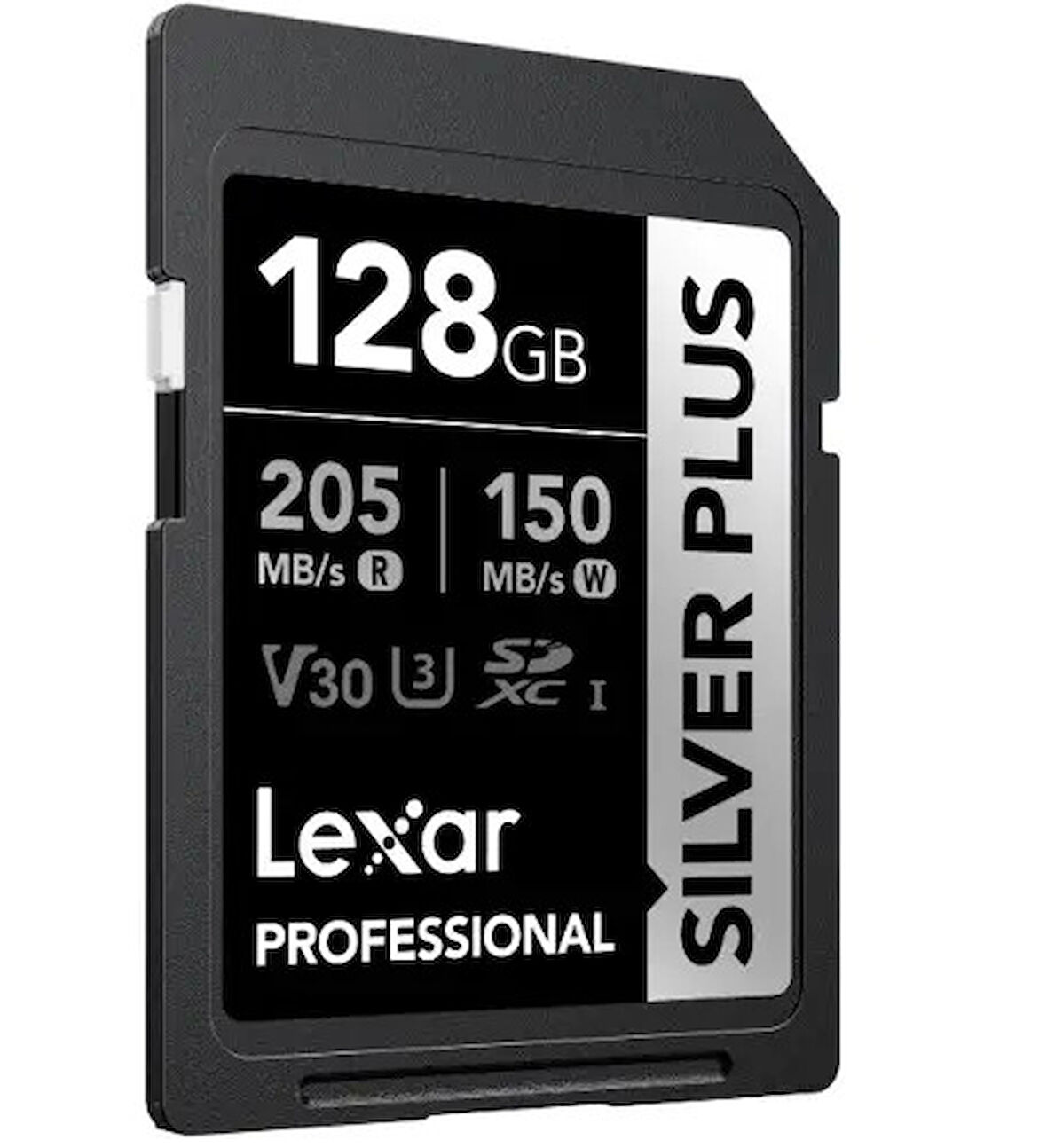 128GB LSDSIPL128G-BNNNG SD PROFESSIONAL SILVER PLUS SDXC UHS-I CARDS UP TO 205MB/S READ 150MB/S WRITE C10 V30 U3