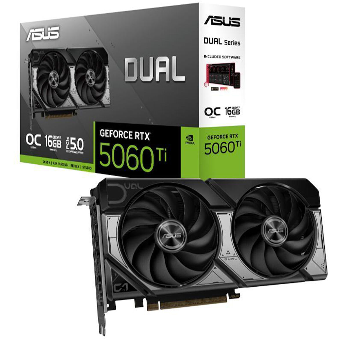  DUAL-RTX5060TI-O16G RTX5060TI 16GB GDDR7 128Bit 3xDP/1xHDMI