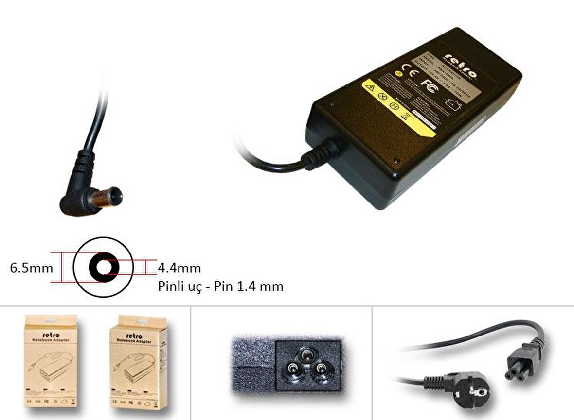 Sony 19.5V 3.9A 76W VGP-AC19V34 Notebook Adaptör RNA-SN05