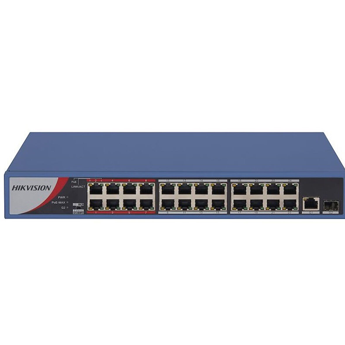 DS-3E0326P-E/M(B) 24Port 10/100 Yönetilemez Poe 230W Switch