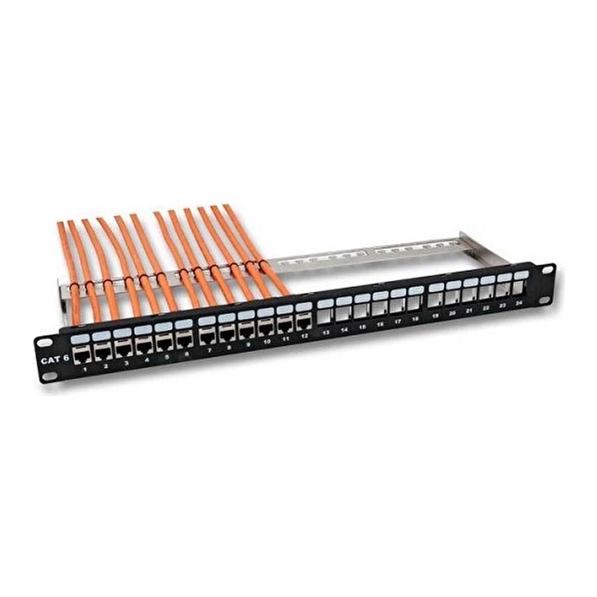  -PMDLR MODULER BOŞ 24 PORT PATCH PANEL