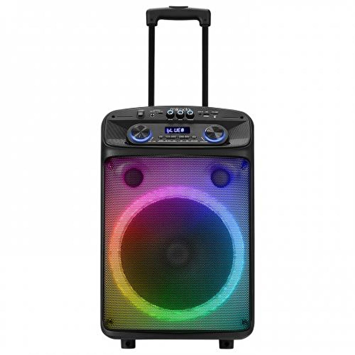 MIKADO MD-BT505, 60W, USB/BT/TF/TWS, RGB Aydınlatmalı, Toplantı, Parti, Açık Hava Speaker. Kablosuz Kafa Mikrofonu Hediyeli