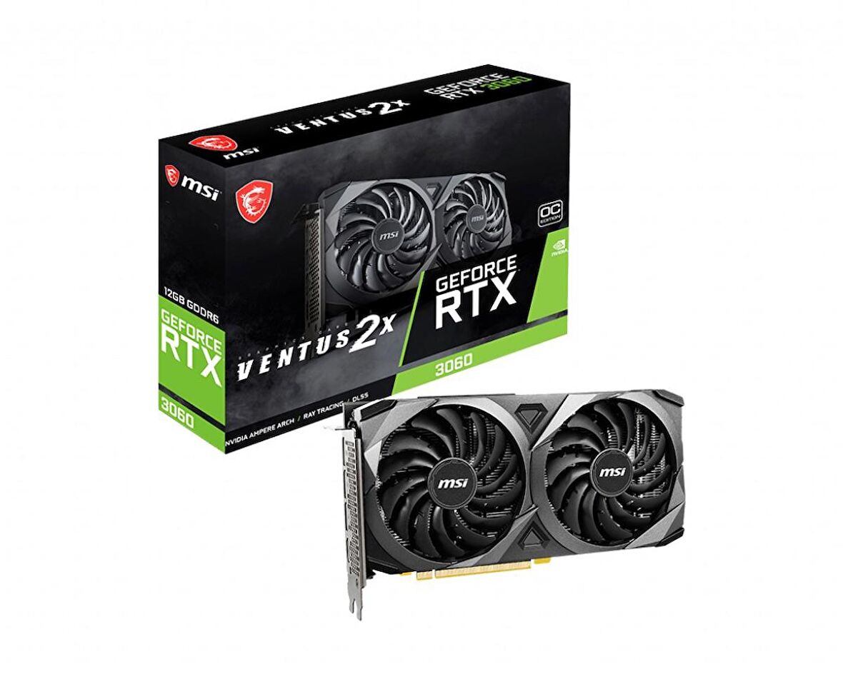  12GB GEFORCE RTX 3060 VENTUS 2X 12G OC GDDR6 [192Bit] HDMI 3xDP