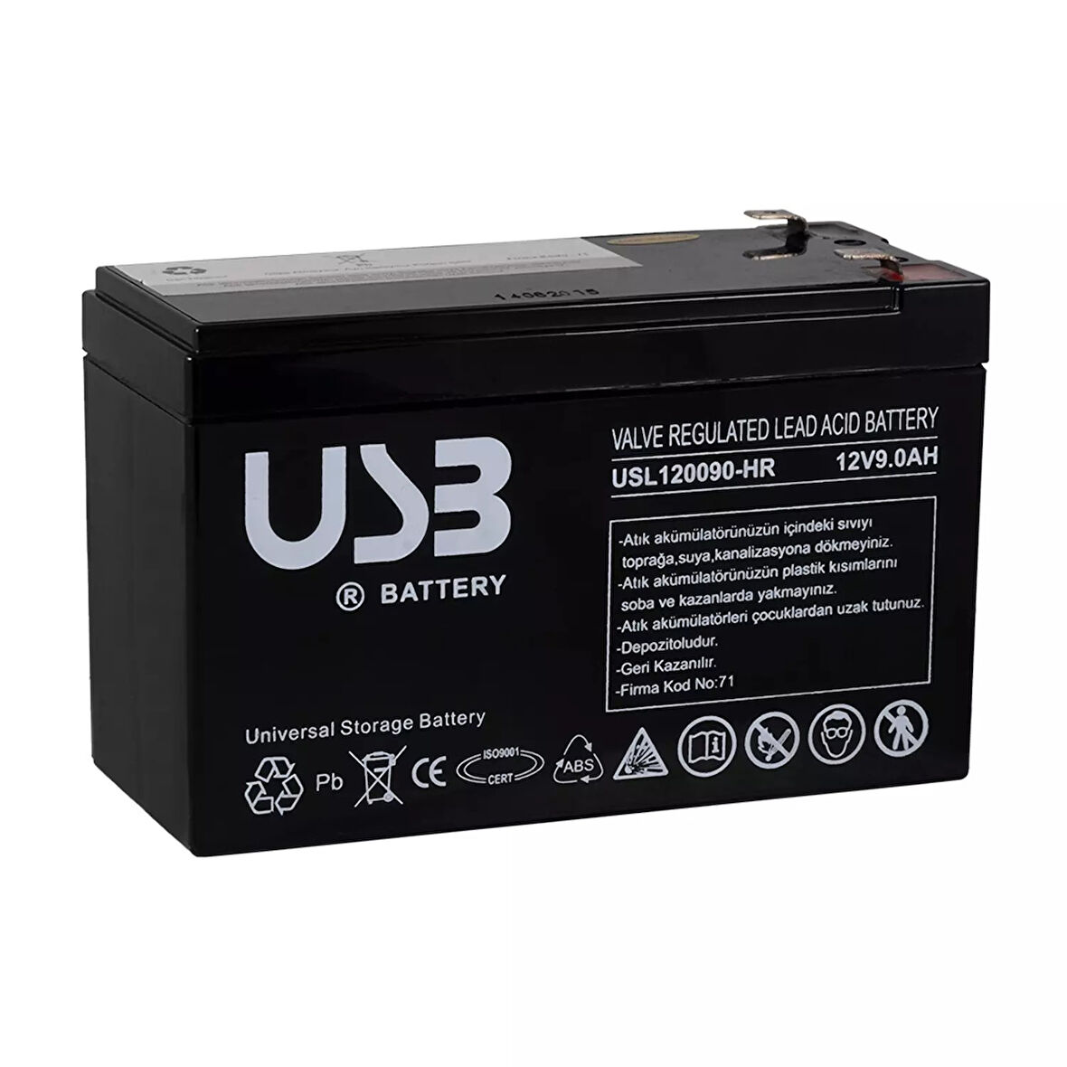 USB BLACK BATTERY 12V-7AH UPS TIPAKU TSK7032