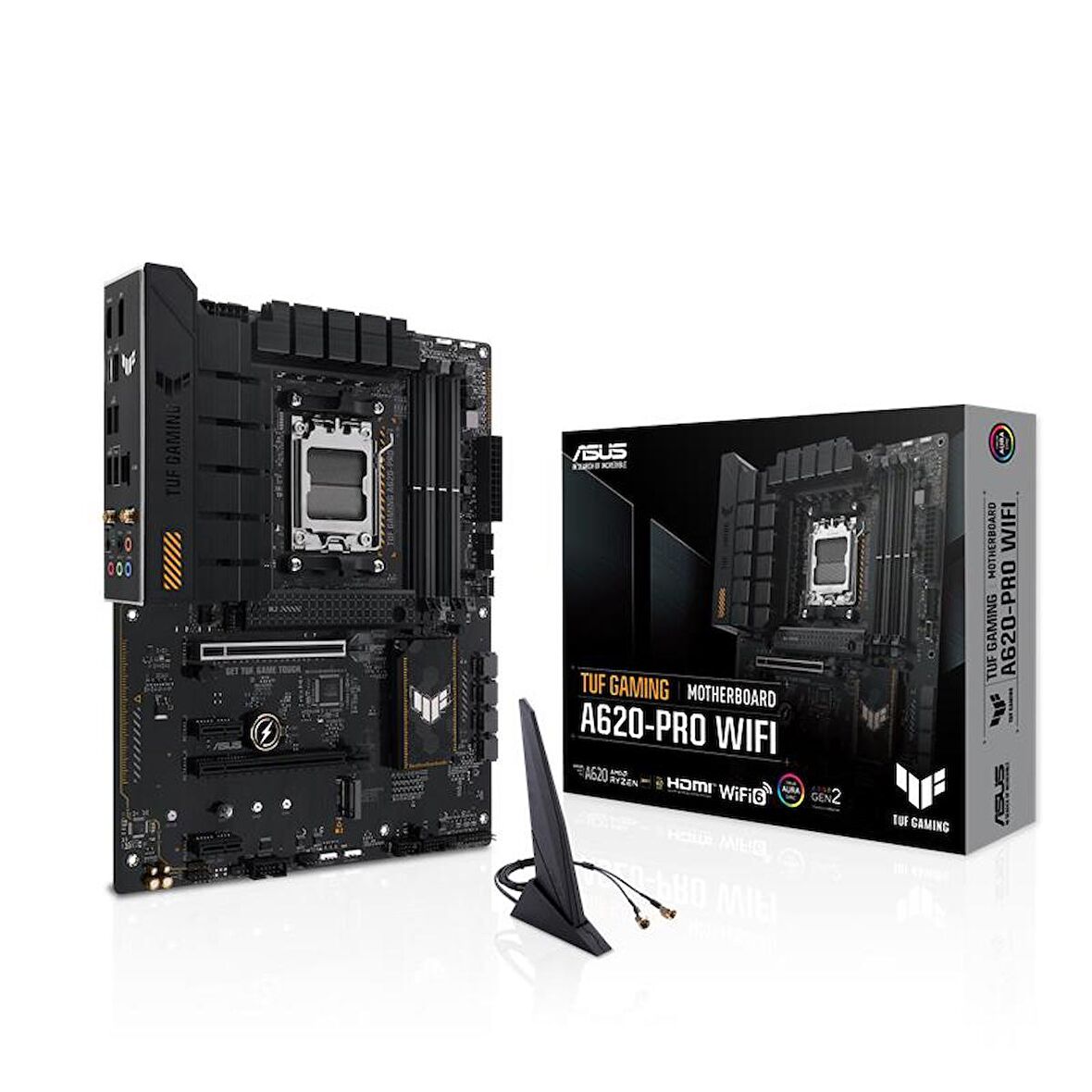 ASUS TUF GAMING A620-PRO WIFI DDR5 6400MHZ 1XHDMI 1XDP 2XM.2 USB 3.2 ATX AM5 (AMD AM5 7000 SER    LEMC   LE UYUMLU)