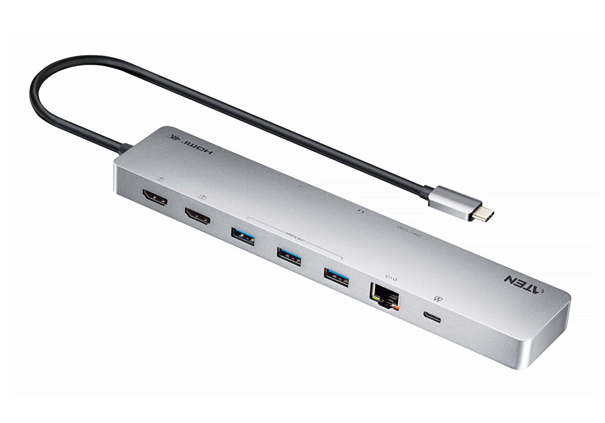 UH3240 Güç Geçişli 11'i 1 arada USB-C Çoklu Bağlantı Noktalı Yerleştirme İstasyonu  