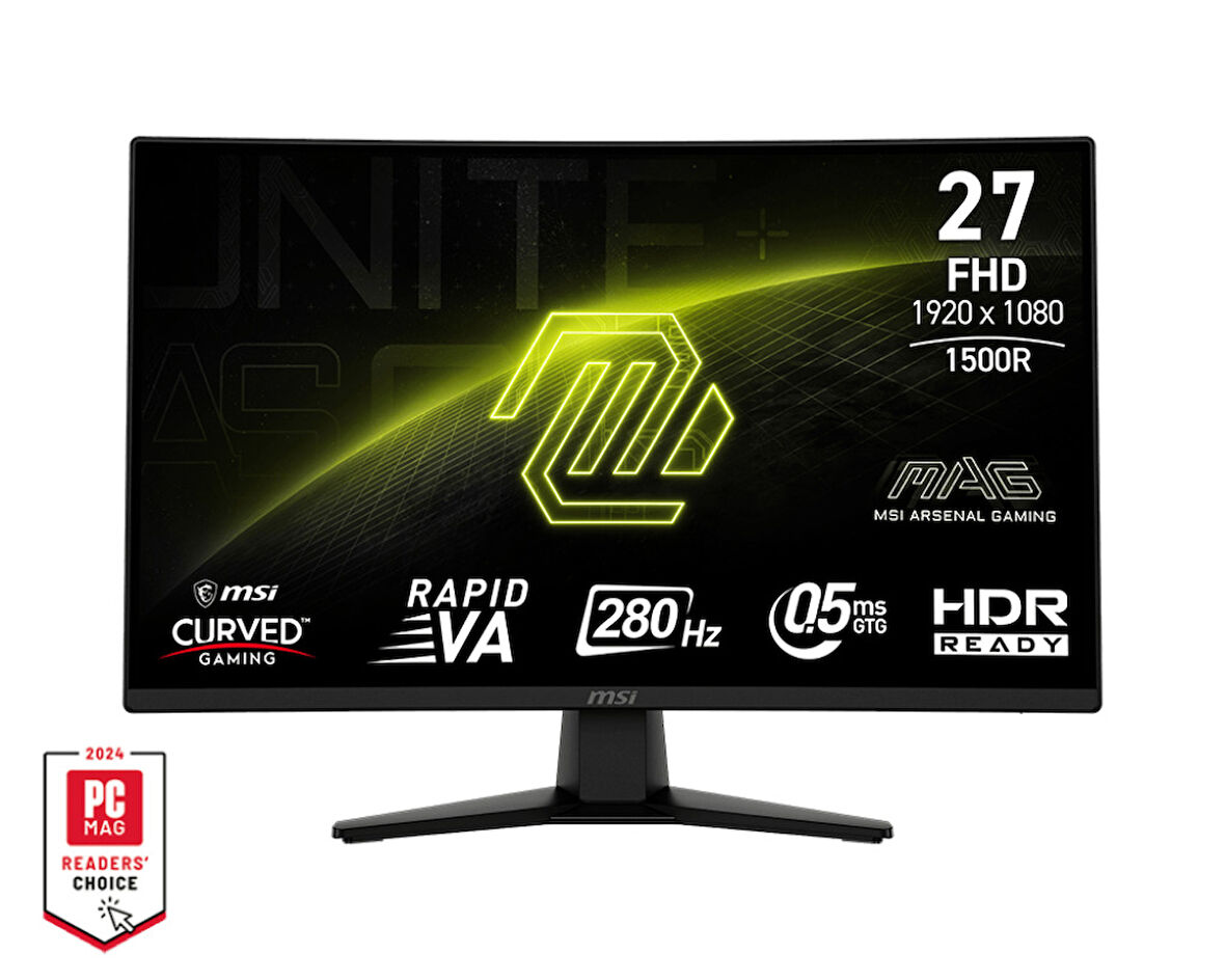  27" MAG 274CXF 1920x1080 (FHD) CURVE 1500R VA 280HZ 0.5MS (GTG) ADAPTIVE-SYNC SIYAH GAMING MONITOR
