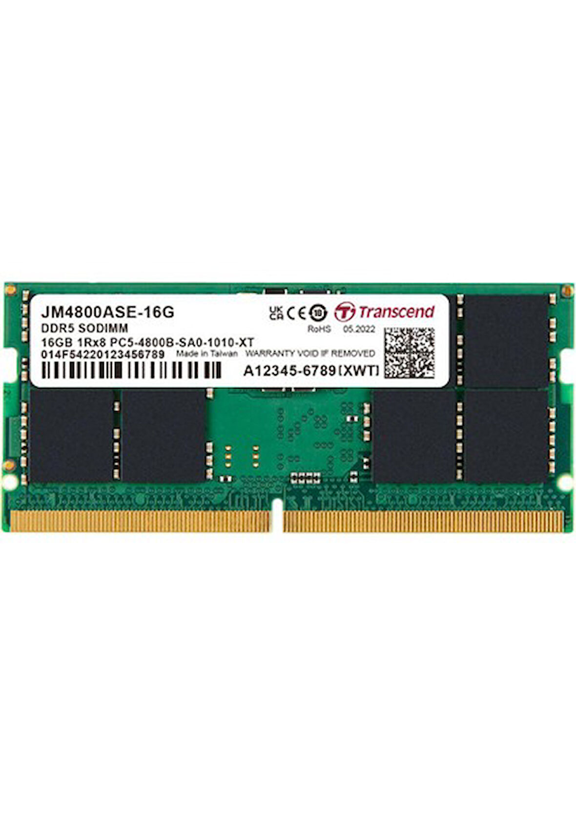 16GB 4800MHz DDR5 1.1V JM4800ASE-16G NOTEBOOK RAM