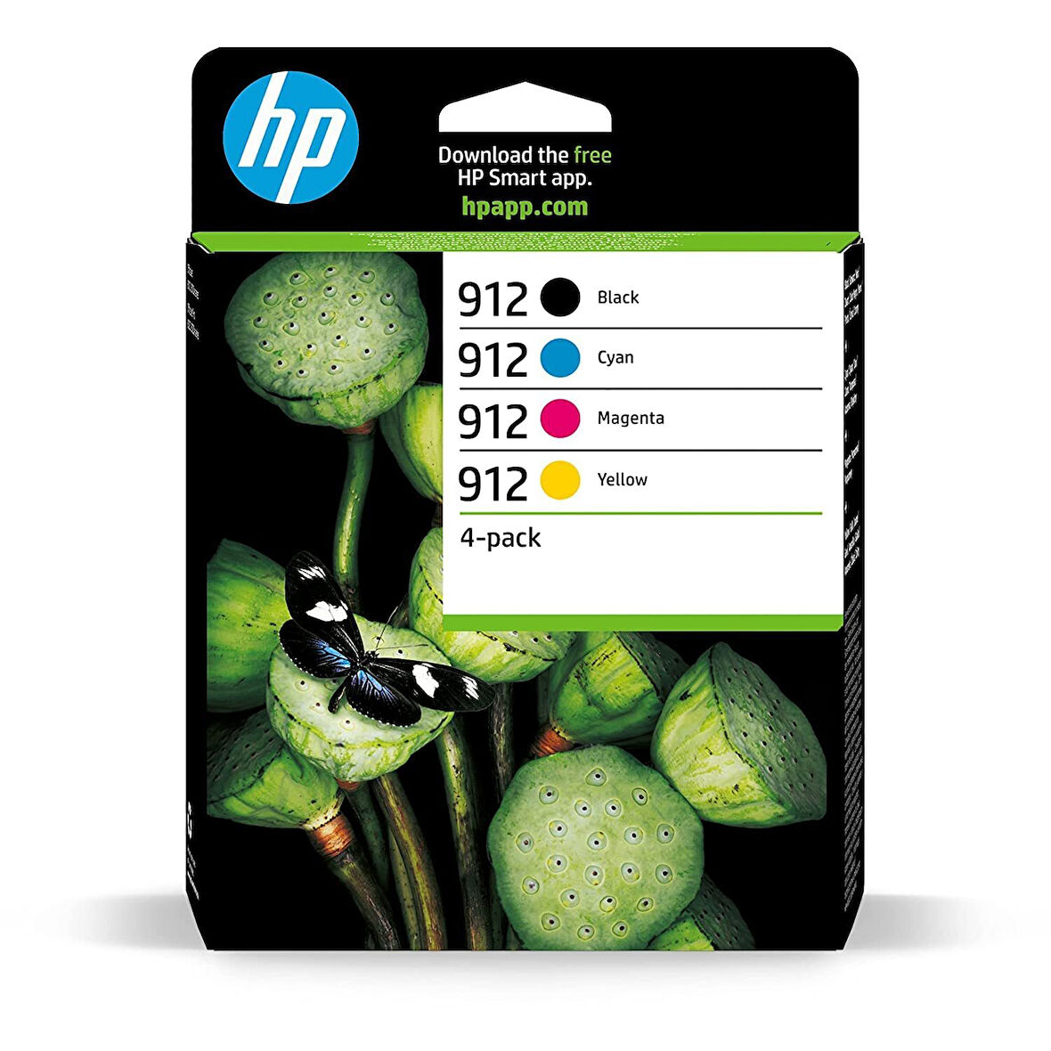  6ZC74AE (912) SIYAH/MACENTA/CYAN/SARI 4LU PAKET MUREKKEP KARTUSU