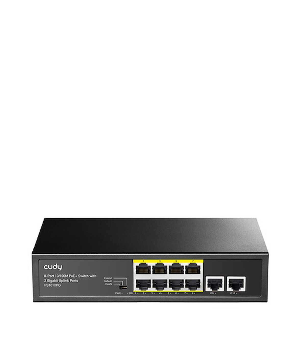  8Port 10/100M PoE+2GB Up 80W Switch